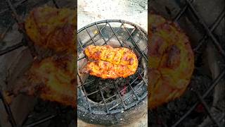 বেস্ট বারবিকিউচুলায় ঘরে থাকা মসলা দিয়ে। Chicken BBQ recipe shorts [upl. by Wurst]