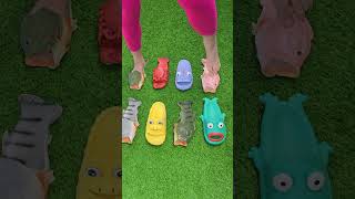 Choose a pair of slippers 🐟🐠 satisfying video slippers shortstrending [upl. by Crescentia]