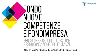 Fondo nuove competenze e Fondimpresa [upl. by Conard640]