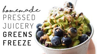 Copycat Pressed Juicery Greens Freeze Recipe no bananas [upl. by Eceinert]