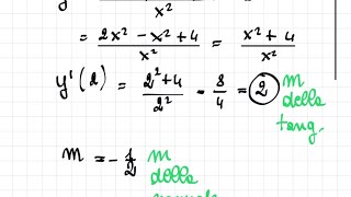 B 2 Trovare l equazione della retta normale  o perpendicolare a una funzione in un suo punto [upl. by Arhna]