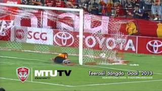 MTUTDTV Teerasil dangda Goal amp Skills 2013 [upl. by Gabby]