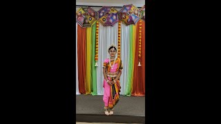 Saanvis Odissi Battu performance in Sacramento Diwali 2024 [upl. by Nyliac9]