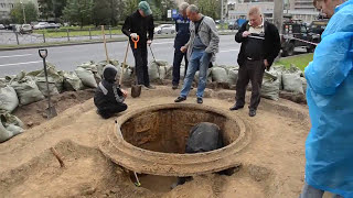 Excavations of WW2 bunker in StPetersburg  2 [upl. by Fosdick]