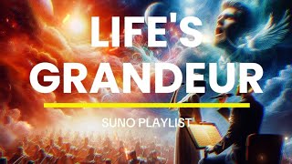 Lifes Grandeur  Symphony Orchestra  Suno Playlist  Lyrics Video [upl. by Ardnaik]