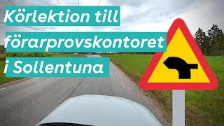 Körlektion till förarprovskontoret i Sollentuna [upl. by Elton292]