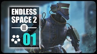 FR Endless Space 2 VAULTERS  EXILÉS 12 Présentation du gameplay et mini lets play [upl. by Naleek]