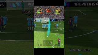 Denilson Vs Roberto Carlos  Stunning Shot Challenge 🔥efootball pes efootball2024 shorts [upl. by Augustin837]