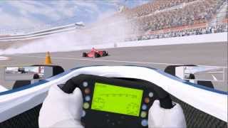 Izod Indycar NR2003 Mod crash [upl. by Drawyah]