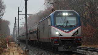 MBTA Davisville Extra and More at Canton Junction 51317 [upl. by Alleuqram]