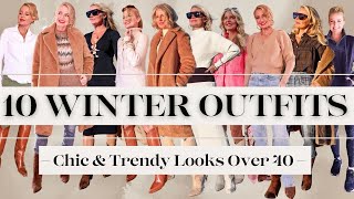 10 Winter Outfit Ideas for Women Over 40 that are Trendy and Stylish Chic Winter Outfits Lookbook [upl. by Hilel]