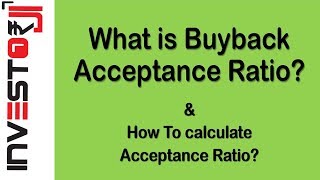 Acceptance Ratio in Share BuyBack कैसे कैलकुलेट करे [upl. by Angrist814]