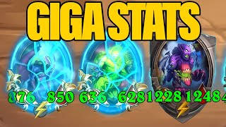 Giga Juicing Leads to Thousands of Stats  Dogdog Hearthstone Battlegrounds [upl. by Chadbourne]