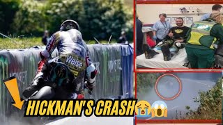 🔴 Crash Video Peter Hickmans amp Petrie HIGHSPEED CRASH at Ginger Hall Isle of Man Senior TT 2024 [upl. by Ynavoeg973]