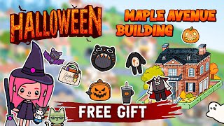 Maple Avenue Building Halloween Decoration 💀 FREE GIFTSCREEPY Furniture Pack😍 Toca Boca House Ideas [upl. by Krein]