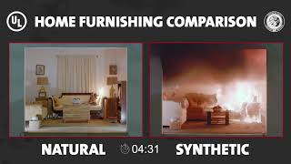 UL FSRI Home Furnishings Comparison Natural vs Synthetic [upl. by Marjorie39]