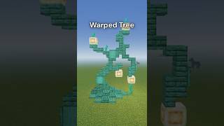 Decorative Idea Warped Tree minecraft minecraftbuilding [upl. by Mckale682]