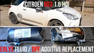 Citroen DS3 16 HDI  EOLYS Fluid  DPF Replacement [upl. by Aicital]