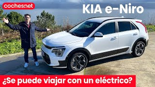 ¿Se puede viajar con un coche eléctrico BarcelonaFinisterre con KIA eNiro  cochesnet [upl. by Adnarym]