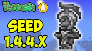 Terraria how to get Hoplite Statue FAST NEW SEED for 1449 [upl. by Nillok]