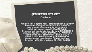 ŞEMSETTİN ZİYA BEY On Beste [upl. by Netta]