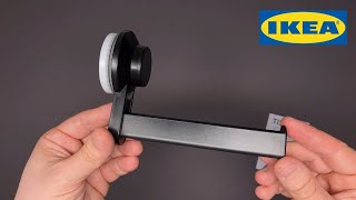 IKEA TISKEN Toilet roll holder with suction cup Black [upl. by Mella]