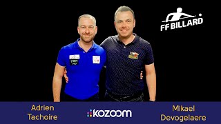 2024 3CUSHION Masters  Semi FInal  Adrien Tachoire vs Mikael DEVOGELAERE [upl. by Ettenrahc]