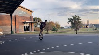 Freestyle Unicycling 915  9172023 unicycle tricks skills [upl. by Bartko]