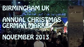 Birmingham UK Christmas 2013 German Market Music  Arsenii Gorkin [upl. by Aynodal]