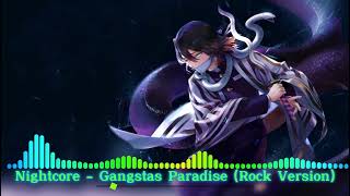 Nightcore  Gangstas Paradise Rock Version By Indo14 Edits [upl. by Goldshlag681]