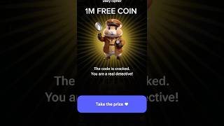 FREE 1M Hamster Kombat Coin 🪙 hamsterkombat hamsters [upl. by Eriha56]