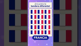 ¿Cuál es la bandera diferente 🕵🏻‍♂️ Francia 🇫🇷 [upl. by Frentz618]