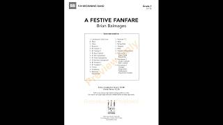 A Festive Fanfare  Brian Balmages [upl. by Abbott126]