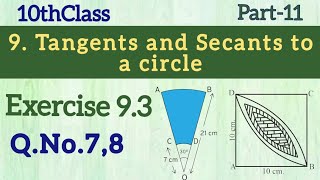 10thClassTangents and Secants to a circle Exercise93QNo78 Maths world makes smart in telugu [upl. by Fidel]