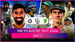 IND vs AUS 1st Test 2024 Day 1 Stat Highlights India Fightback After Dismal Batting Performance [upl. by Ecila]