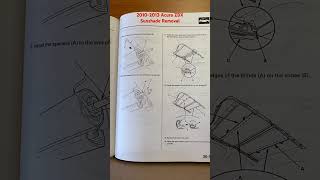 20102013 Acura ZDX Roof Dual Panoramic Sunshade Removal and Installation [upl. by My]