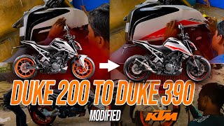 Duke 200 To Duke 390 Modified  First In India  🔥 TFT Display [upl. by Giorgia]