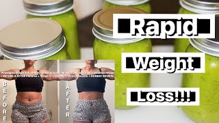 Fast Weight Loss 2023  GREEN SMOOTHIE WEIGHT LOSS  I lost weight in 3 DAYS [upl. by Gala]