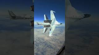 Russian SU35 maneuvers US F16 dangerously [upl. by Ennaeed]