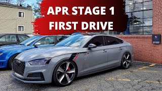 APR Stage 1 First Drive 2018 Audi S5 [upl. by Doykos]