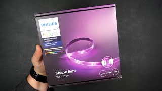 Philips Lightstrip 2m 1m  Unboxing amp Setup [upl. by Shotton]