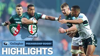 Leicester Tigers v London Irish  HIGHLIGHTS  Tryfest in Leicester  Gallagher Premiership 202223 [upl. by Adnerol535]