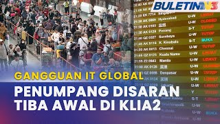 GANGGUAN IT GLOBAL  Operasi Daftar Masuk Dalam Talian Airasia Pulih [upl. by Lethia]