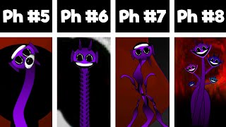 Phase 5 VS Phase 6 VS Phase 7 VS Phase 8  INCREDIBOX SPRUNKI [upl. by Anneyehc]