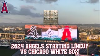 2024 ANGELS STARTING LINEUP vs CHICAGO WHITE SOX  September 16 2024 [upl. by Cilegna]