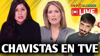 UNA COMUNISTA PERUANA LLAMA GENOCIDA A LA OPOSICION VENEZOLANA EN TVE  InfoVlogger LIVE [upl. by Coralyn]