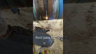 TieIn welding Root pass E6010 at 5G position pipe welding [upl. by Yerac146]