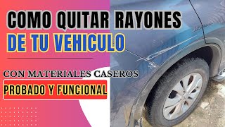 GRATIS COMO SACAR RAYONES AL VEHICULO MATERIALES CASEROS Y BARATO [upl. by Arella636]