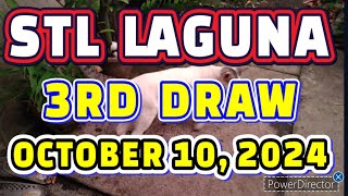 STL LAGUNA RESULT TODAY 3RD DRAW OCTOBER 10 2024 8PM  THURSDAY [upl. by Ariajay95]