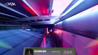 Dunkan Fastest Lap Boston  Drone Racing League [upl. by Ahseekat]